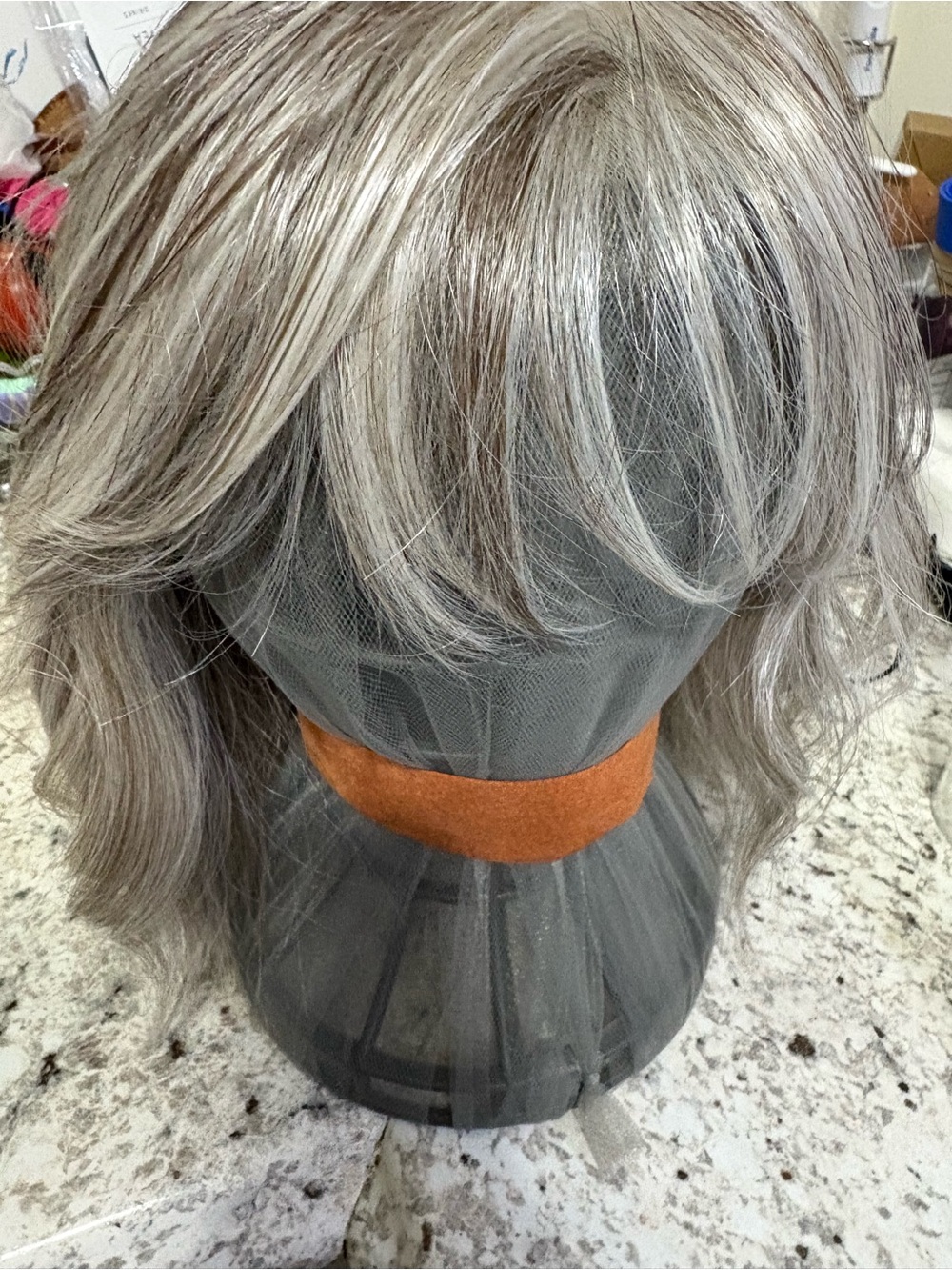 HOLLIE PETITE by Jon Renau - Oyster Light Grey Short Bob Wig - Picture 7 of 10